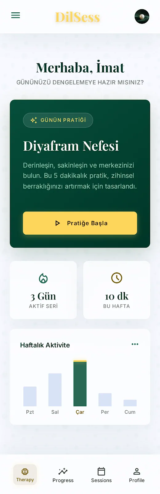 Ana Sayfa ekranı